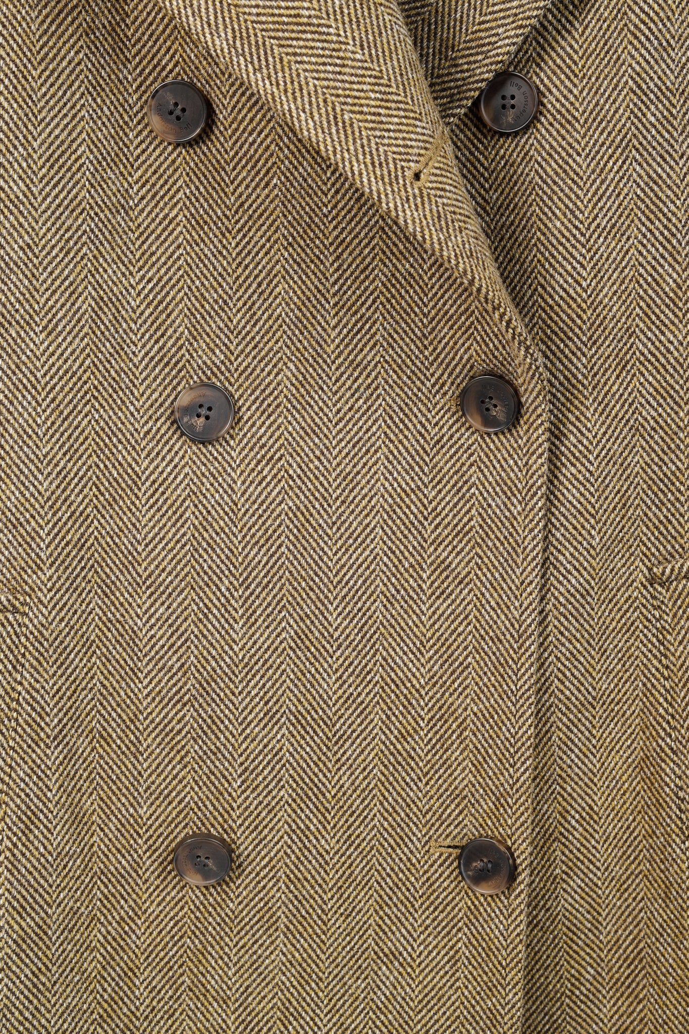 Andersson Bell Chloe Brown Herringbone Back Pleats Coat