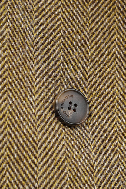 Andersson Bell Chloe Brown Herringbone Back Pleats Coat