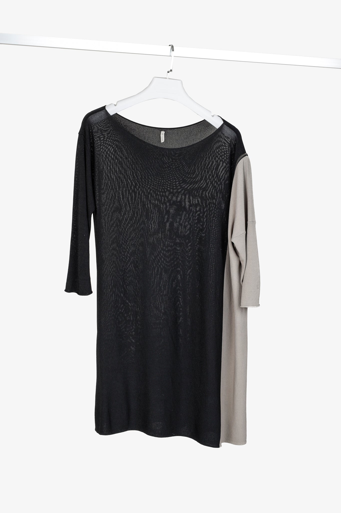 Annette Gortz SS/14 Bar Black Grey Block Knit Pullover