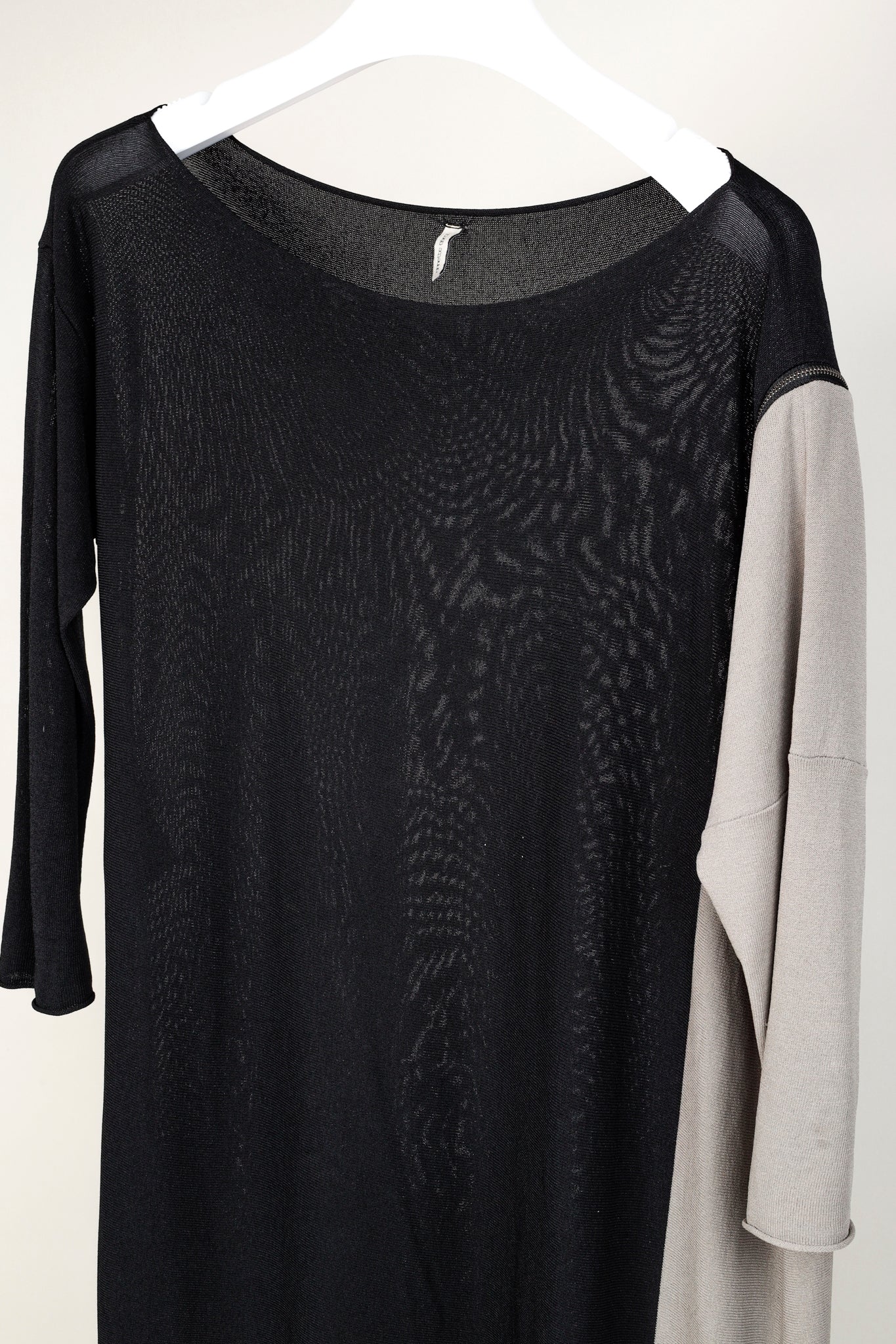 Annette Gortz SS/14 Bar Black Grey Block Knit Pullover