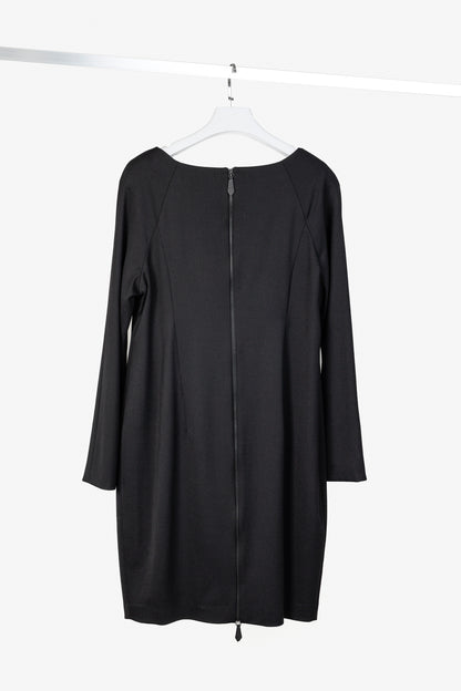 Annette Gortz Calla Black Long Sleeve Shift Dress