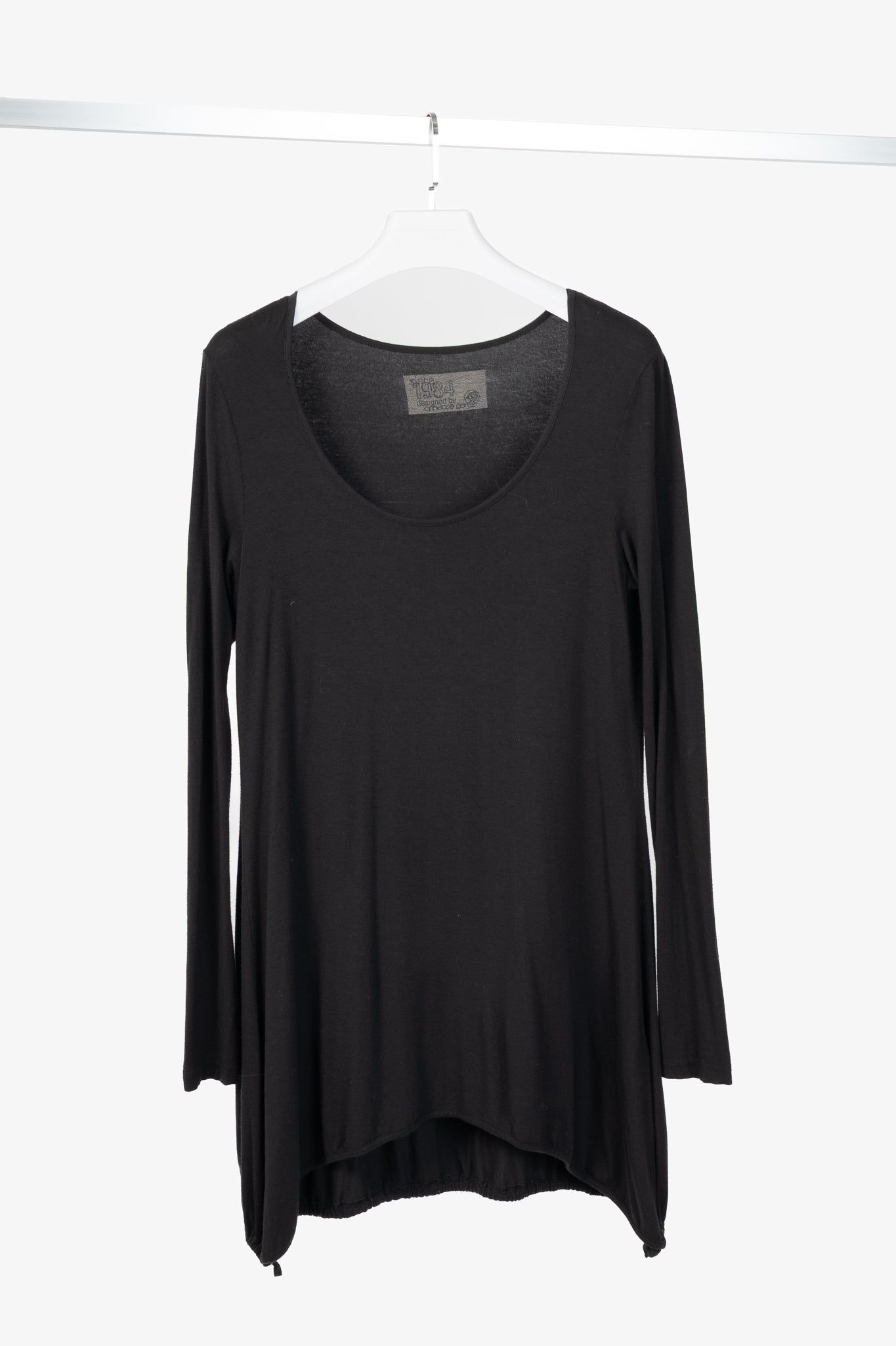 Annette Gortz Faro Black Jersey Drawstring-Hem Tunic