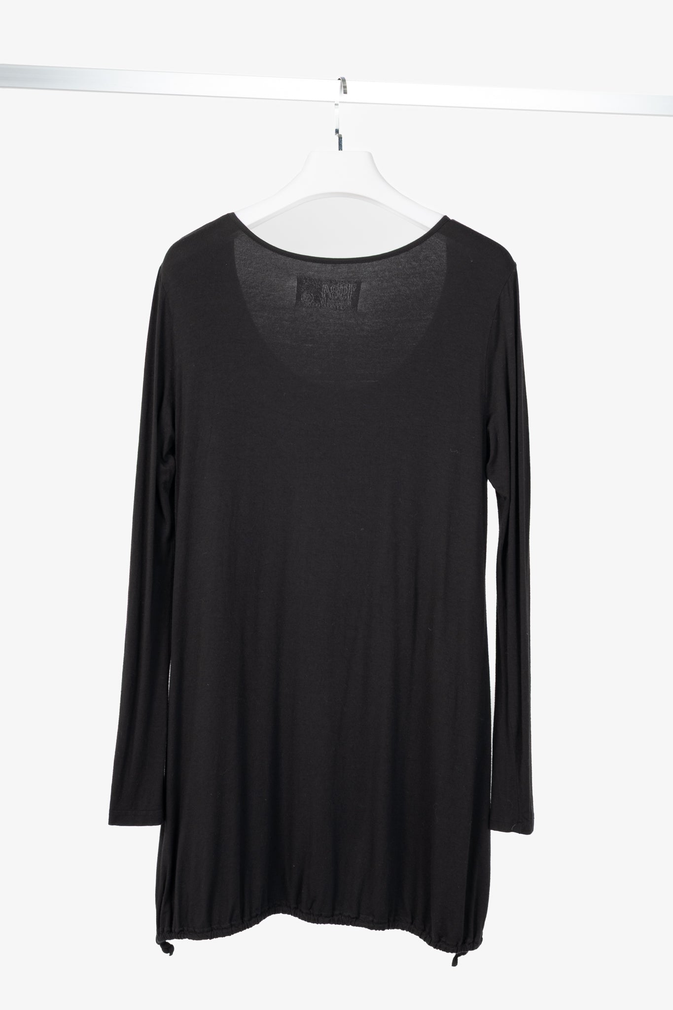 Annette Gortz Faro Black Jersey Drawstring-Hem Tunic