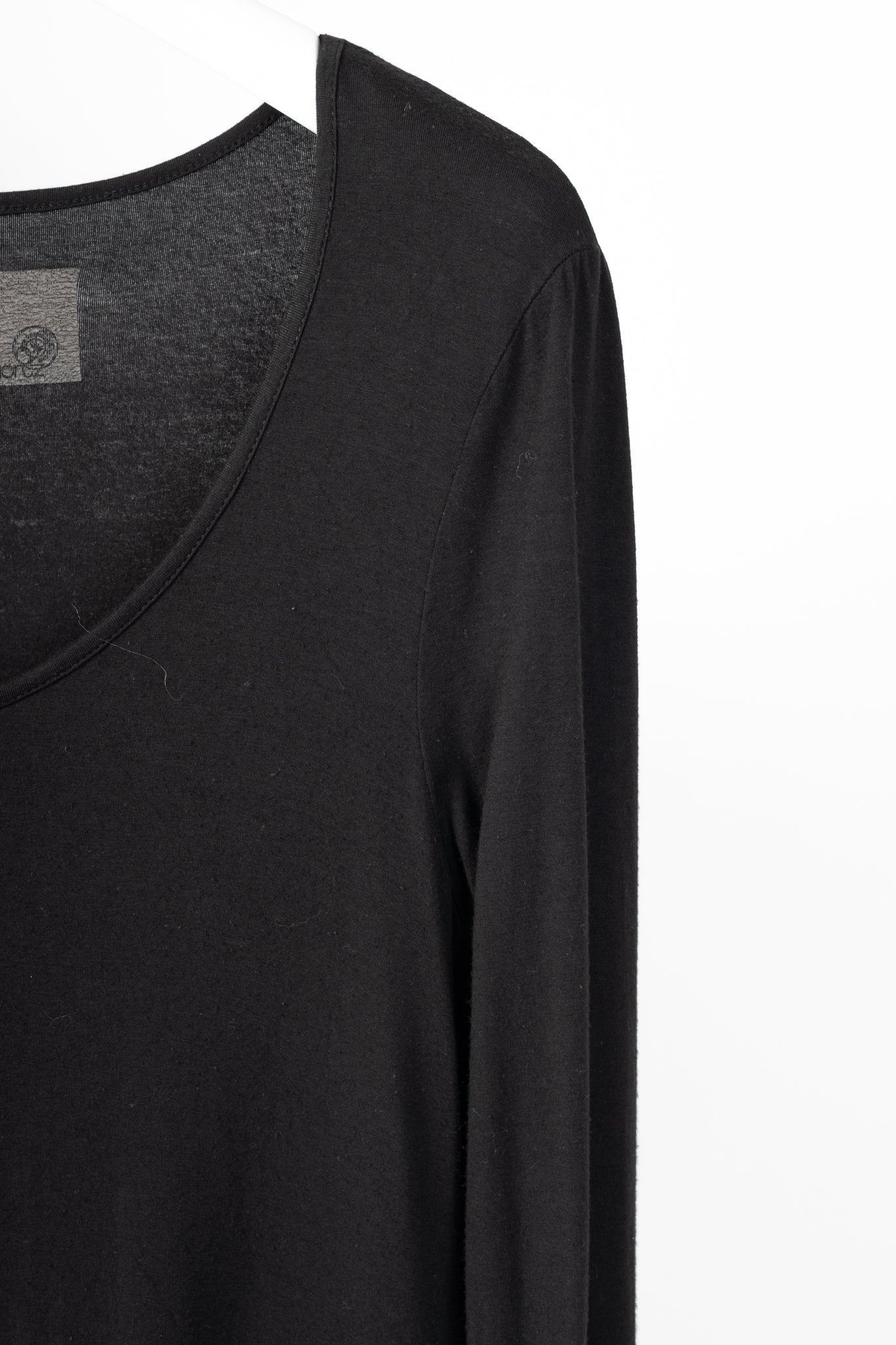 Annette Gortz Faro Black Jersey Drawstring-Hem Tunic