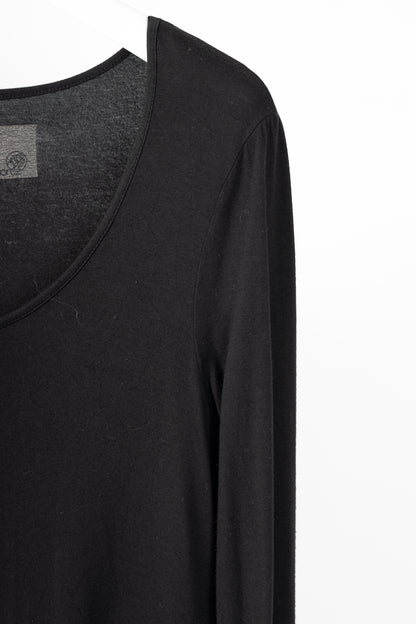 Annette Gortz Faro Black Jersey Drawstring-Hem Tunic