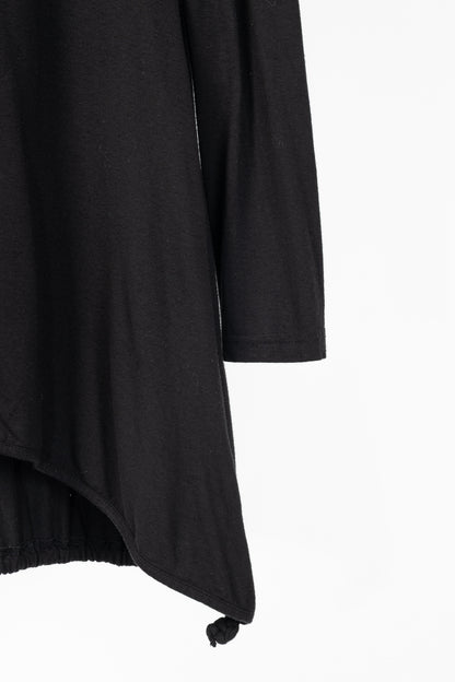 Annette Gortz Faro Black Jersey Drawstring-Hem Tunic