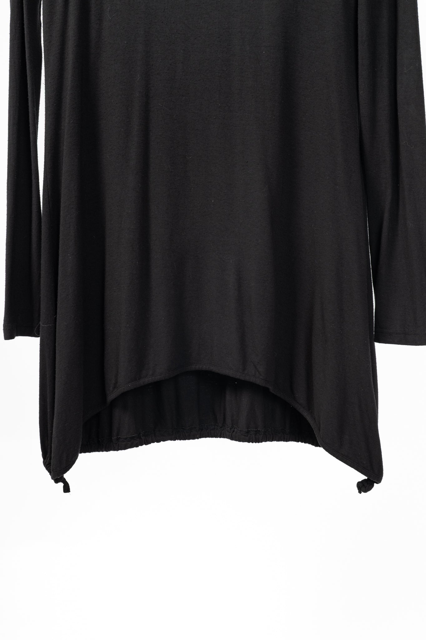 Annette Gortz Faro Black Jersey Drawstring-Hem Tunic