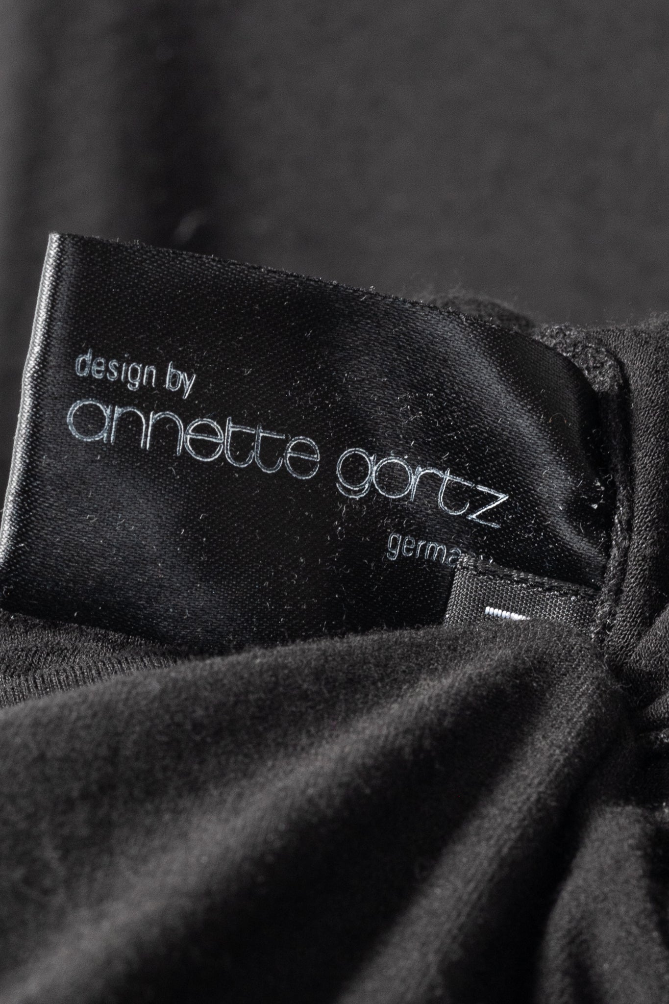 Annette Gortz Faro Black Jersey Drawstring-Hem Tunic