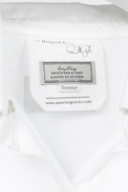 Annette Gortz SS/12 White Oversized Cotton Buttoned Shirt