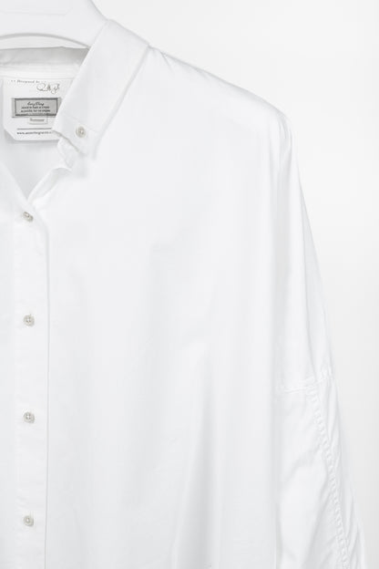 Annette Gortz SS/12 White Oversized Cotton Buttoned Shirt