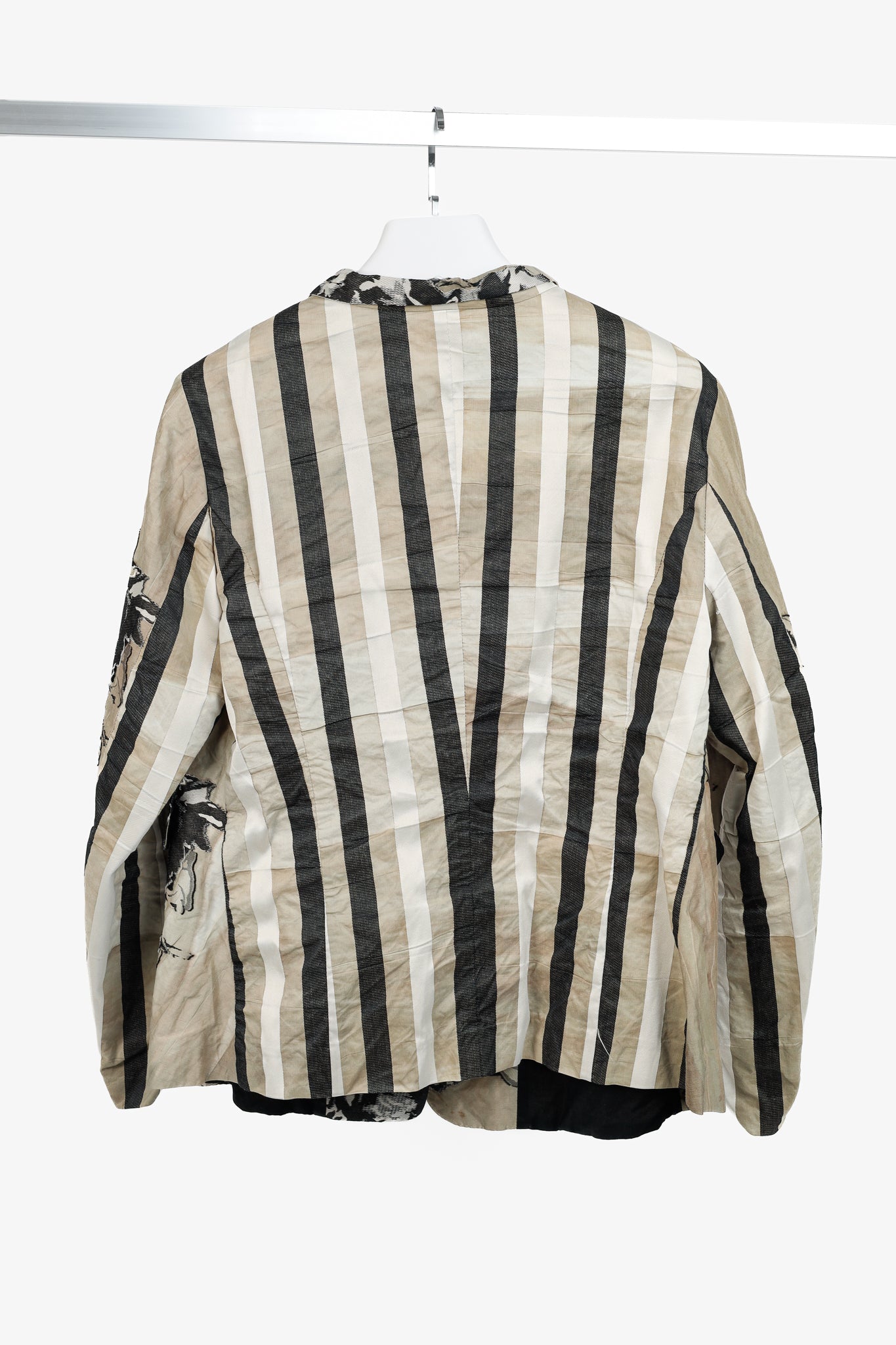 Annette Gortz SS/17 Minda Taupe Floral-Jacquard Blazer