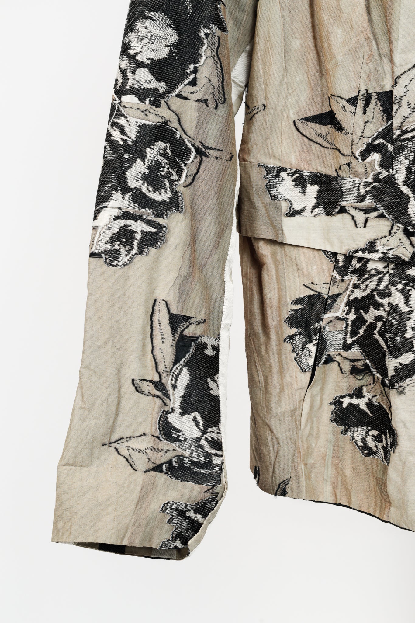 Annette Gortz SS/17 Minda Taupe Floral-Jacquard Blazer