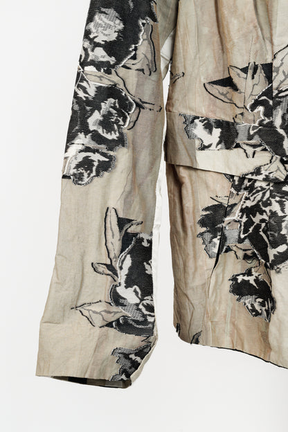 Annette Gortz SS/17 Minda Taupe Floral-Jacquard Blazer