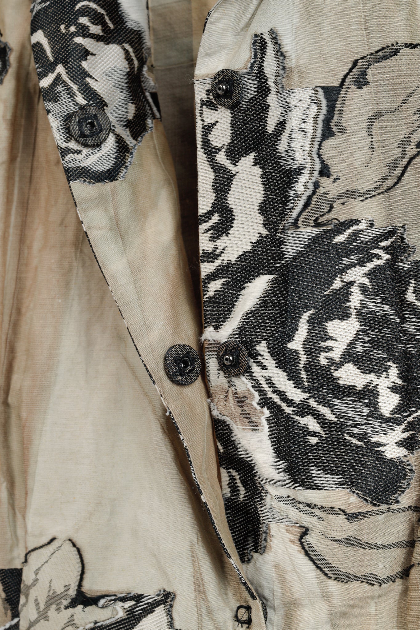 Annette Gortz SS/17 Minda Taupe Floral-Jacquard Blazer