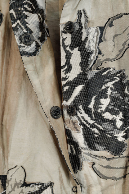 Annette Gortz SS/17 Minda Taupe Floral-Jacquard Blazer