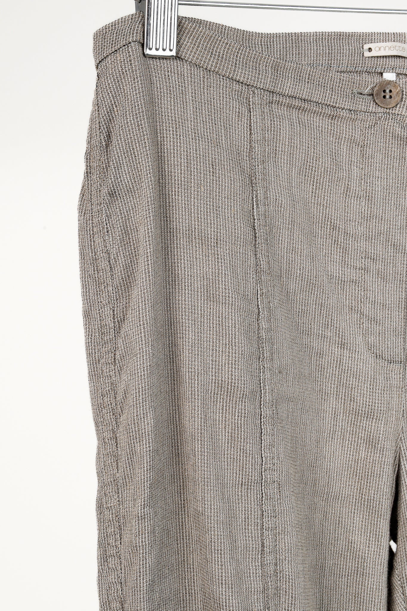 Annette Gortz SS/16 Eric Brown Linen-Blend Skinny Pants