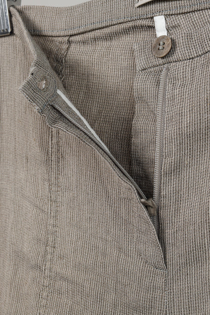 Annette Gortz SS/16 Eric Brown Linen-Blend Skinny Pants