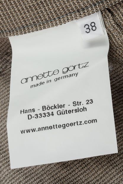 Annette Gortz SS/16 Eric Brown Linen-Blend Skinny Pants