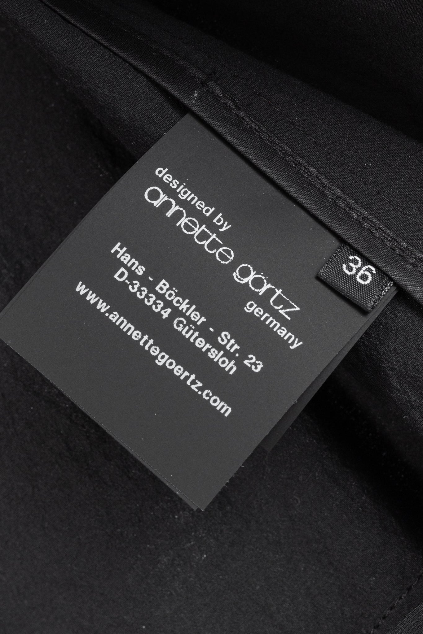 Annette Gortz SS/20 Evox Nero Cotton Snap-Off Jacket