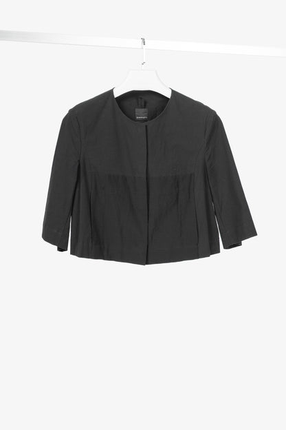 Annette Gortz SS/20 Evox Nero Cotton Snap-Off Jacket