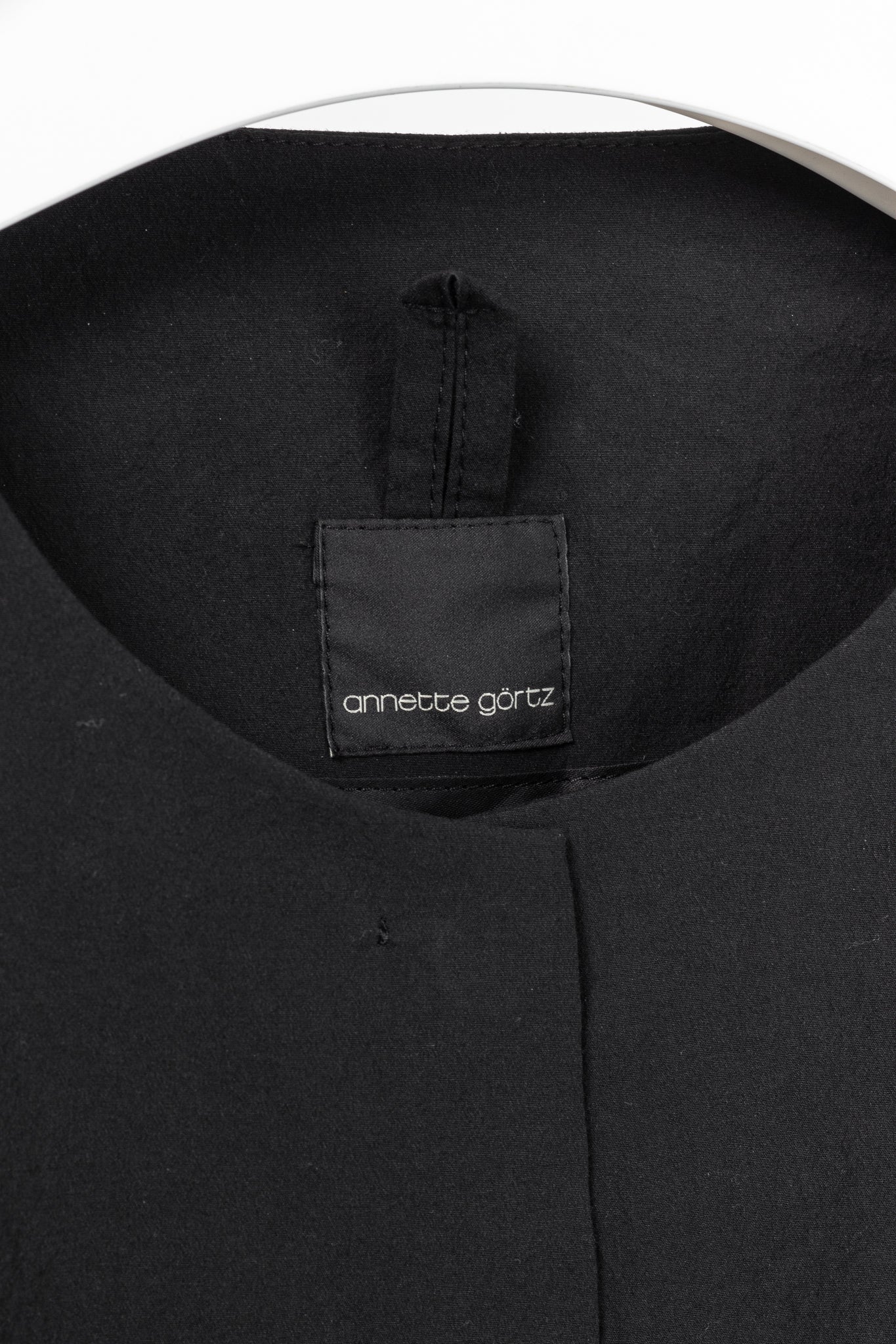 Annette Gortz SS/20 Evox Nero Cotton Snap-Off Jacket