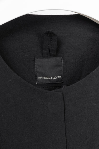Annette Gortz SS/20 Evox Nero Cotton Snap-Off Jacket