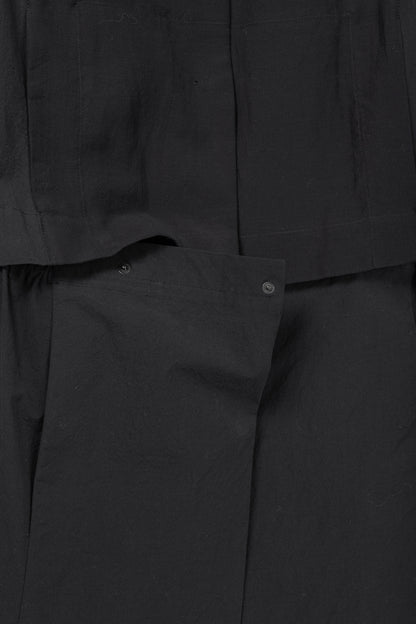 Annette Gortz SS/20 Evox Nero Cotton Snap-Off Jacket