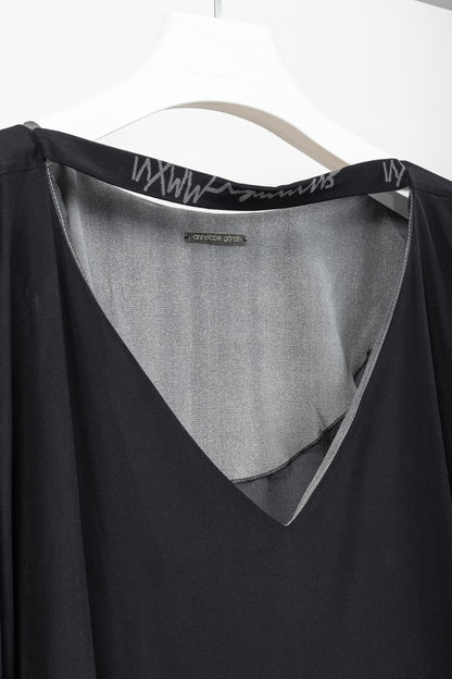 Annette Gortz SS/16 Caya Black & Grey Gradient Silk Mini Dress
