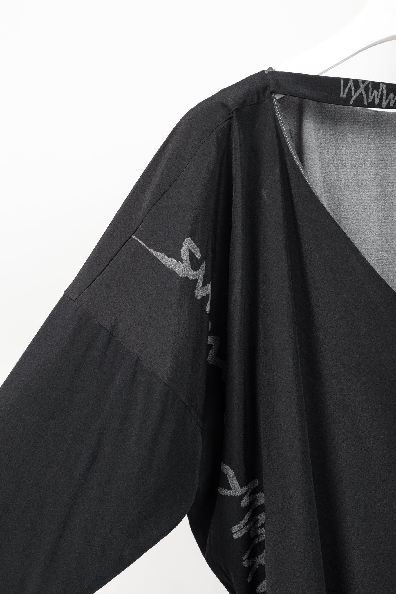 Annette Gortz SS/16 Caya Black & Grey Gradient Silk Mini Dress