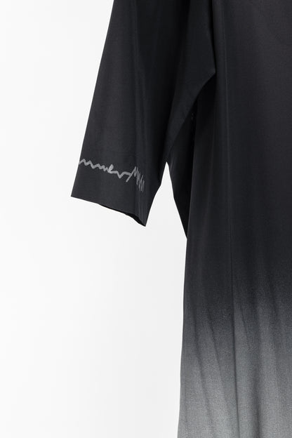 Annette Gortz SS/16 Caya Black & Grey Gradient Silk Mini Dress