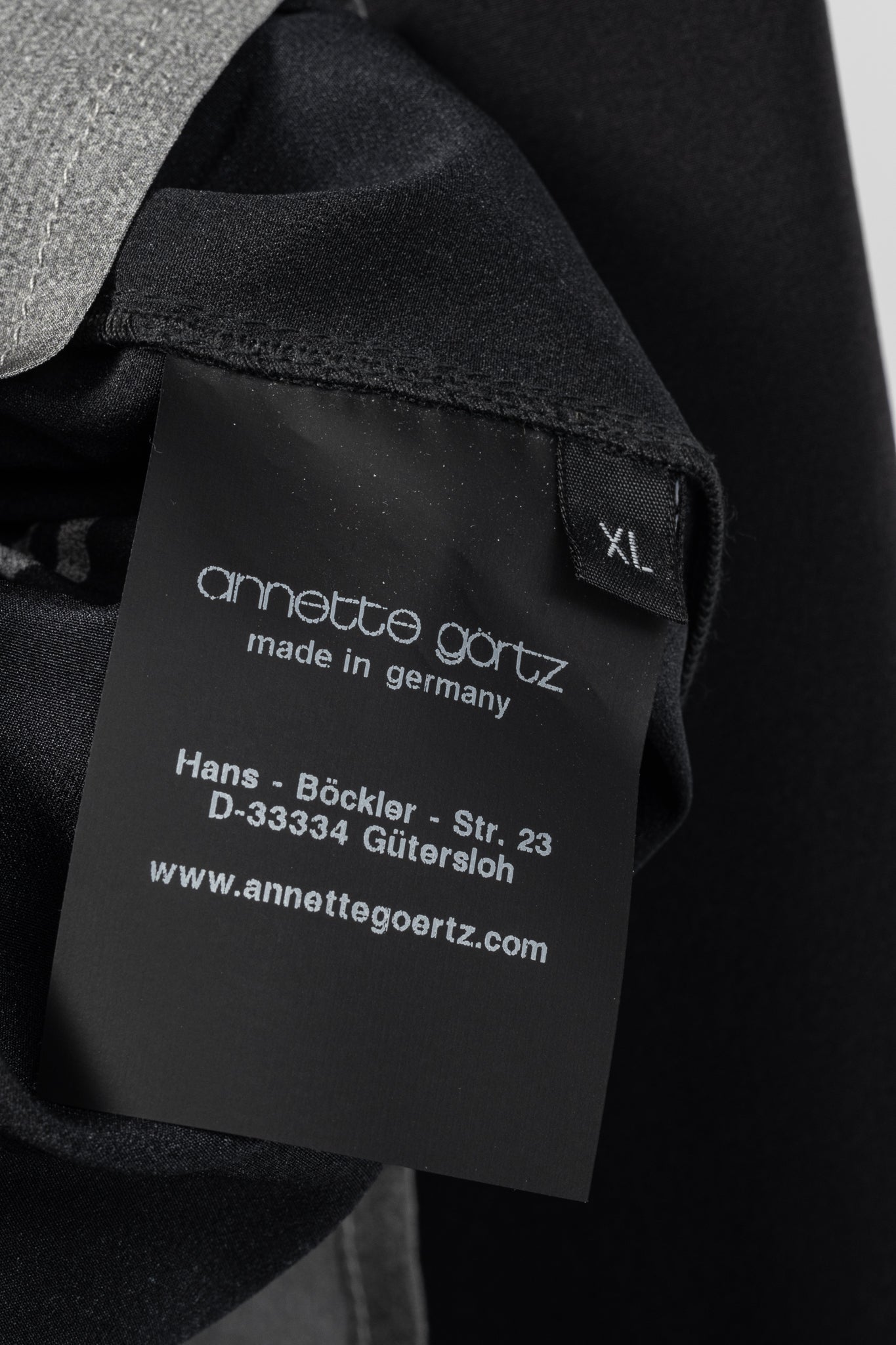 Annette Gortz SS/16 Caya Black & Grey Gradient Silk Mini Dress