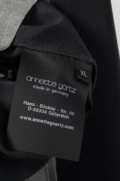 Annette Gortz SS/16 Caya Black & Grey Gradient Silk Mini Dress