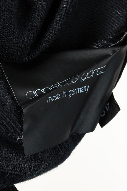 Annette Görtz AW/11 Tis Black Faux Leather Wool Blend Pant