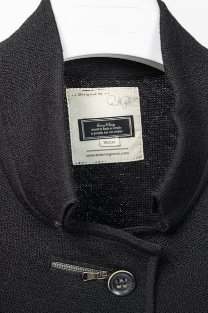 Annette Gortz AW09 Chita Black Wool-Blend Buttoned Jacket