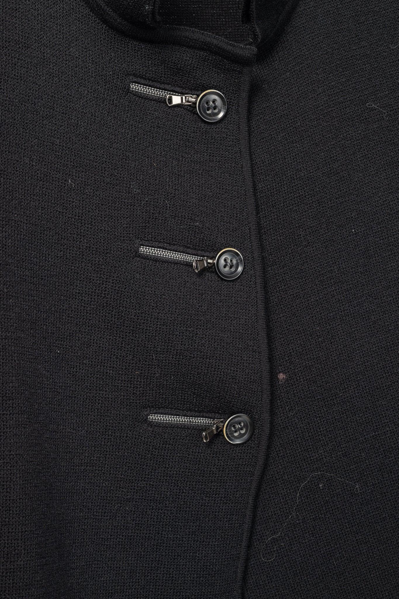 Annette Gortz AW09 Chita Black Wool-Blend Buttoned Jacket