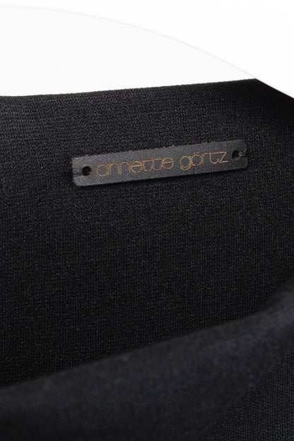 Annette Gortz AW/14 Siri Black Velvet-Sequin 3/4 Sleeve Dress