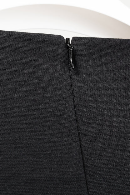 Annette Gortz AW/14 Siri Black Velvet-Sequin 3/4 Sleeve Dress