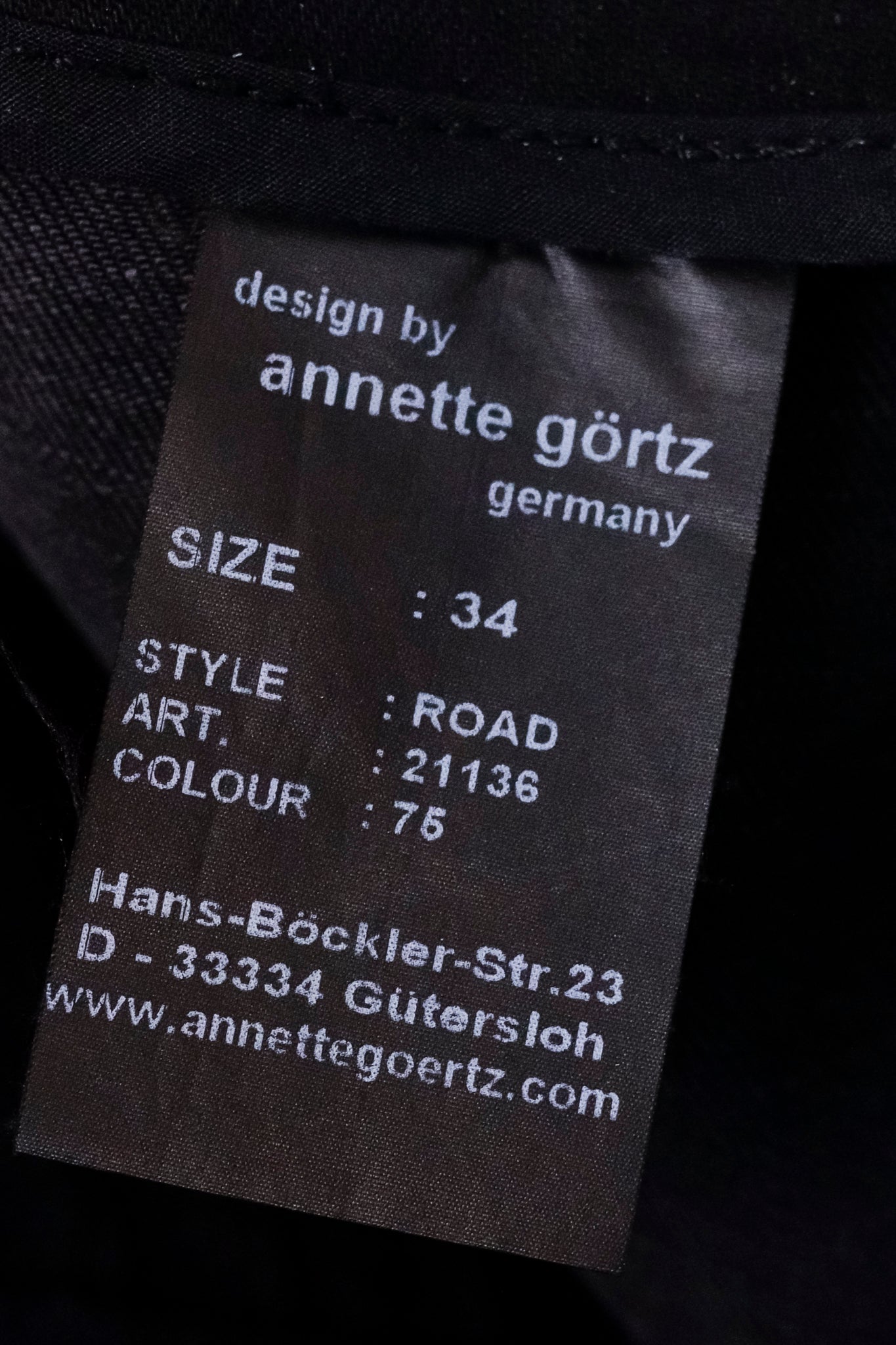 Annette Gortz AW/14 Road Burgundy Waxed Zip-Pocket Jeans