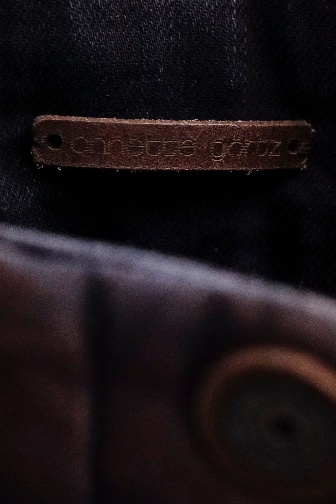 Annette Gortz AW/14 Road Burgundy Waxed Zip-Pocket Jeans