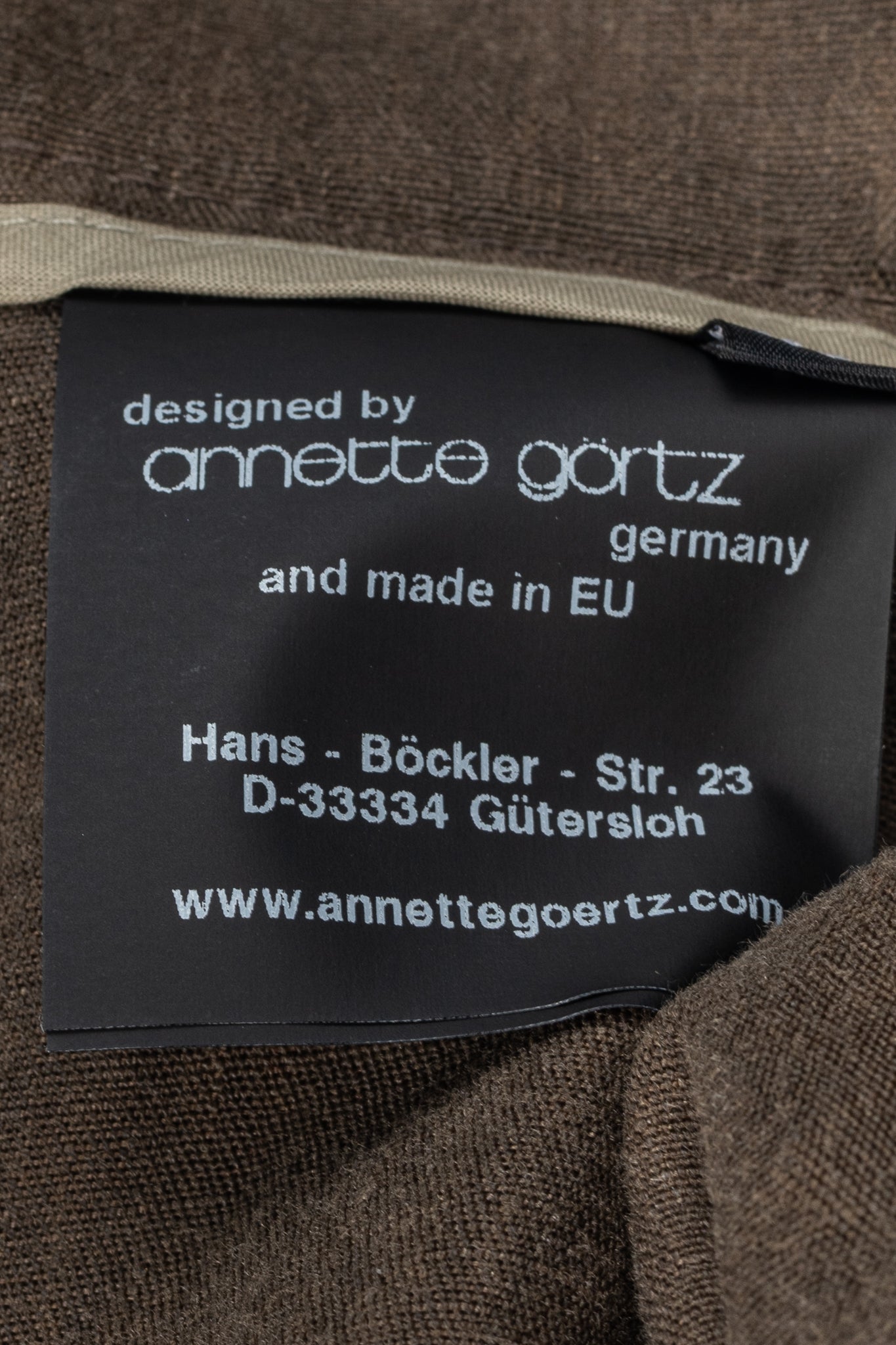 Annette Gortz SS/16 Posh Brown Linen Cropped Pants