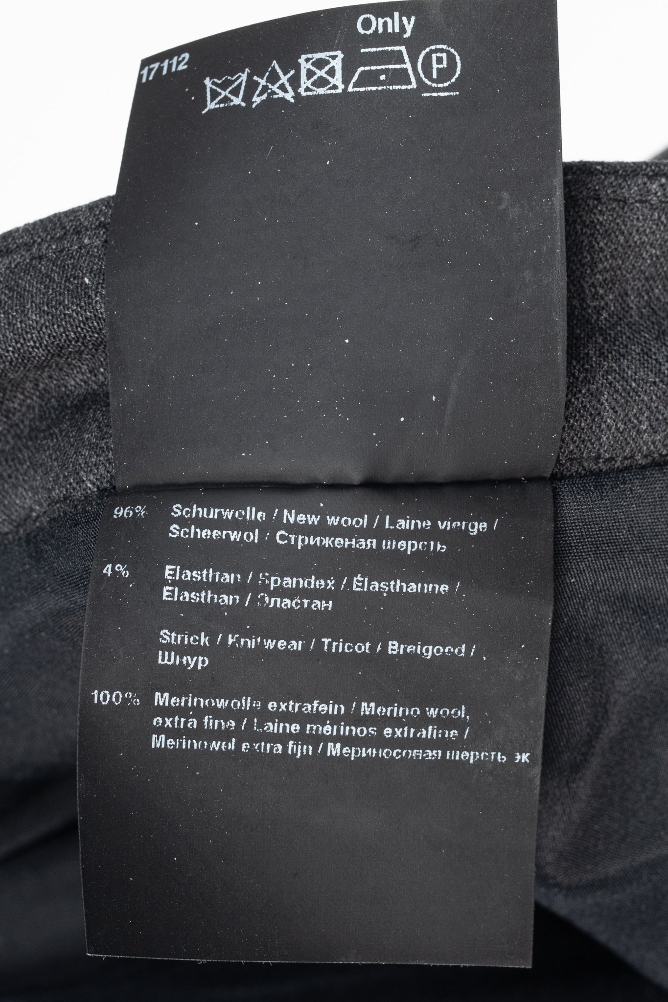 Annette Gortz AW13 "Only" Grey Wool-Flannel Knit-Trim Trousers