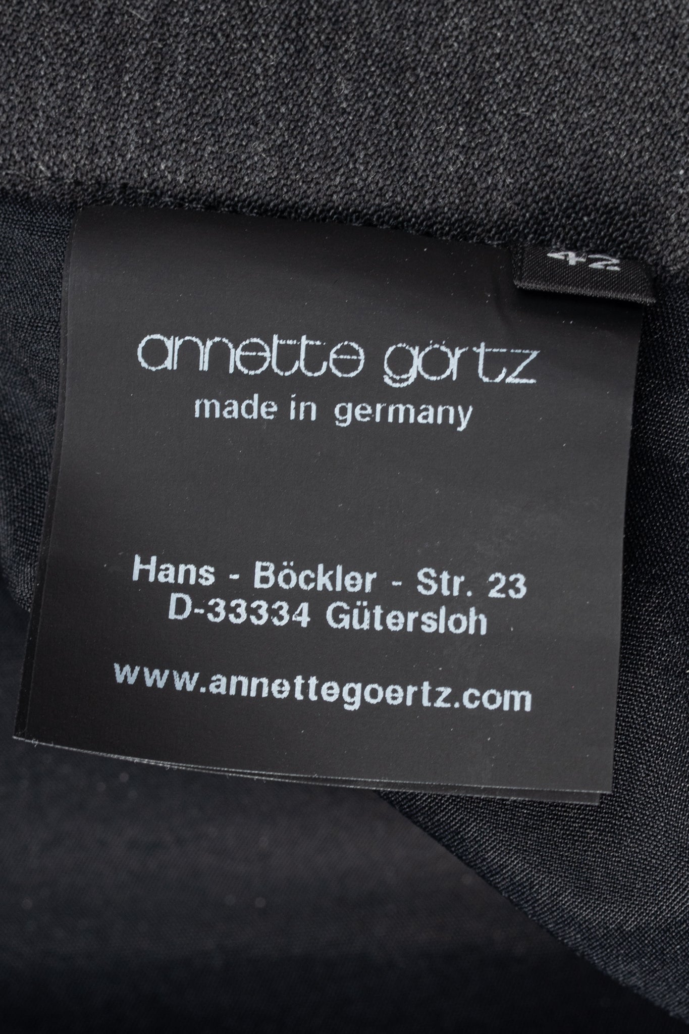 Annette Gortz AW13 "Only" Grey Wool-Flannel Knit-Trim Trousers