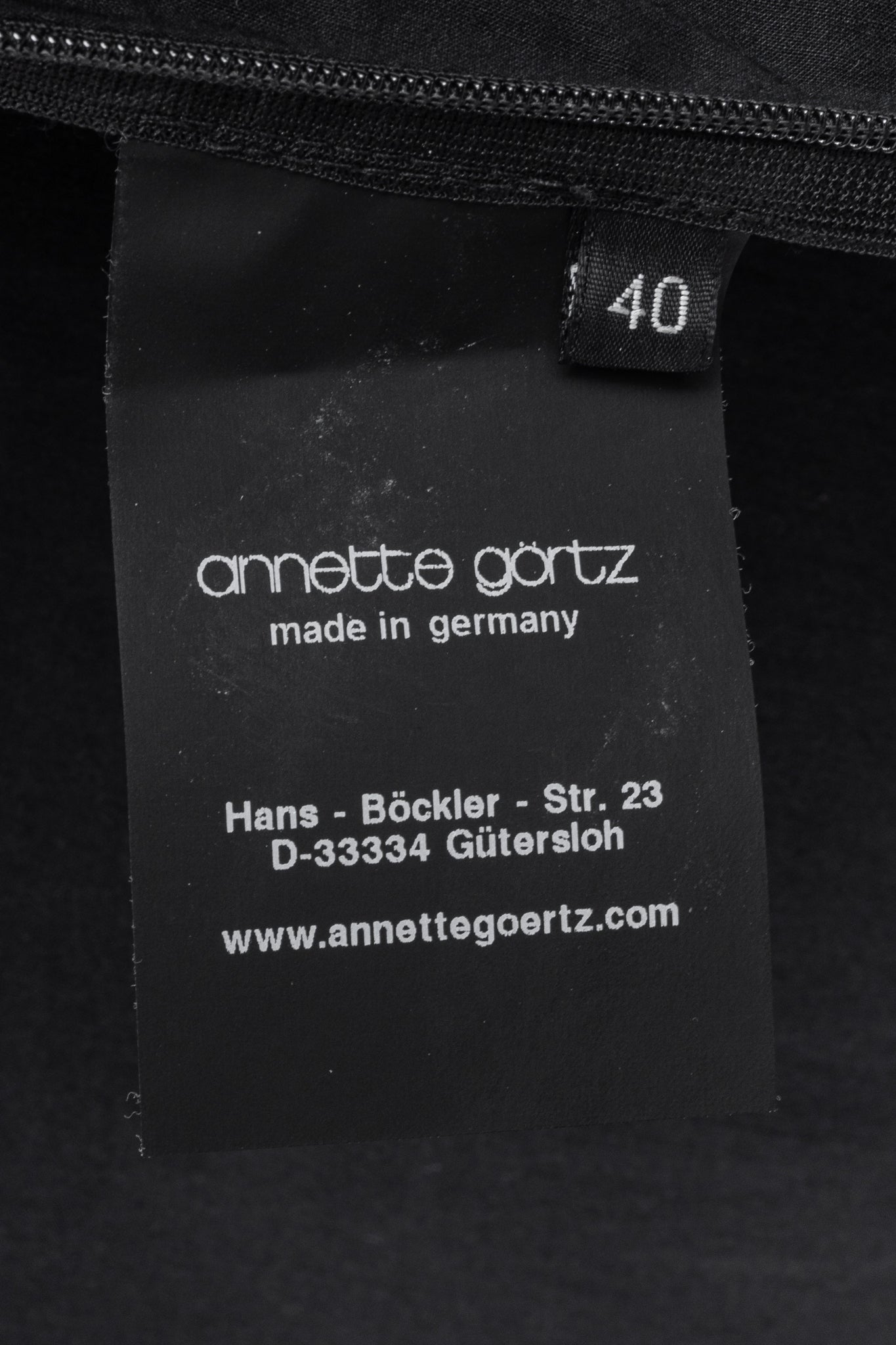 Annette Gortz SS14 Via Black Linen & Cotton Draped Midi Dress