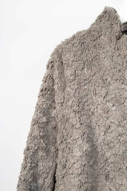 Annette Gortz AW13 "Bird" Grey Faux-Fur Snap-Closure Coat