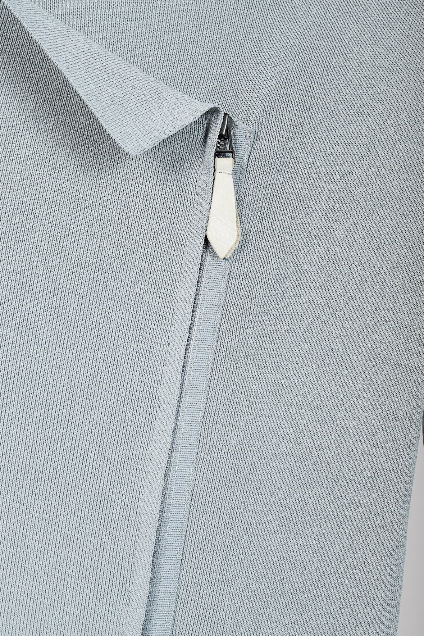 Annette Gortz SS/13 Linas Bluish-Grey Knit Zip Longline Jacket