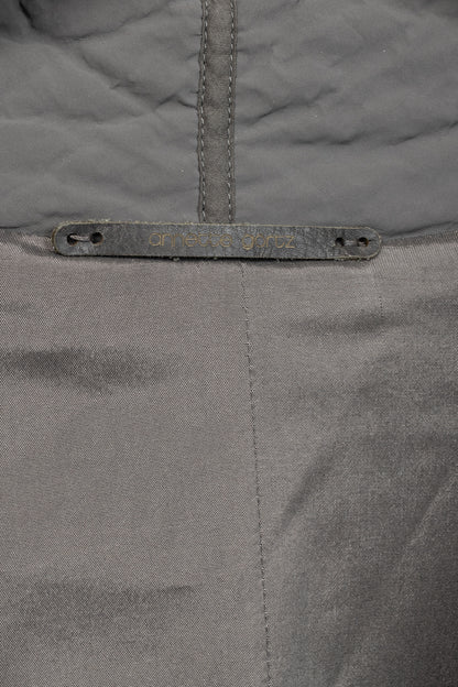Annette Gortz AW14 Clyde Grey Waxed Pebble-Texture Coat