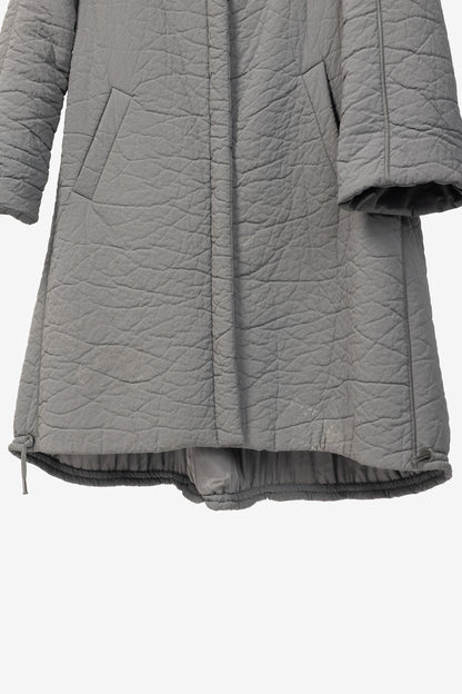 Annette Gortz AW14 Clyde Grey Waxed Pebble-Texture Coat