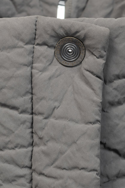 Annette Gortz AW14 Clyde Grey Waxed Pebble-Texture Coat