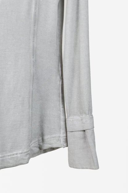Annette Gortz Grey Combination Pullover Collar and Cuffs Shirt