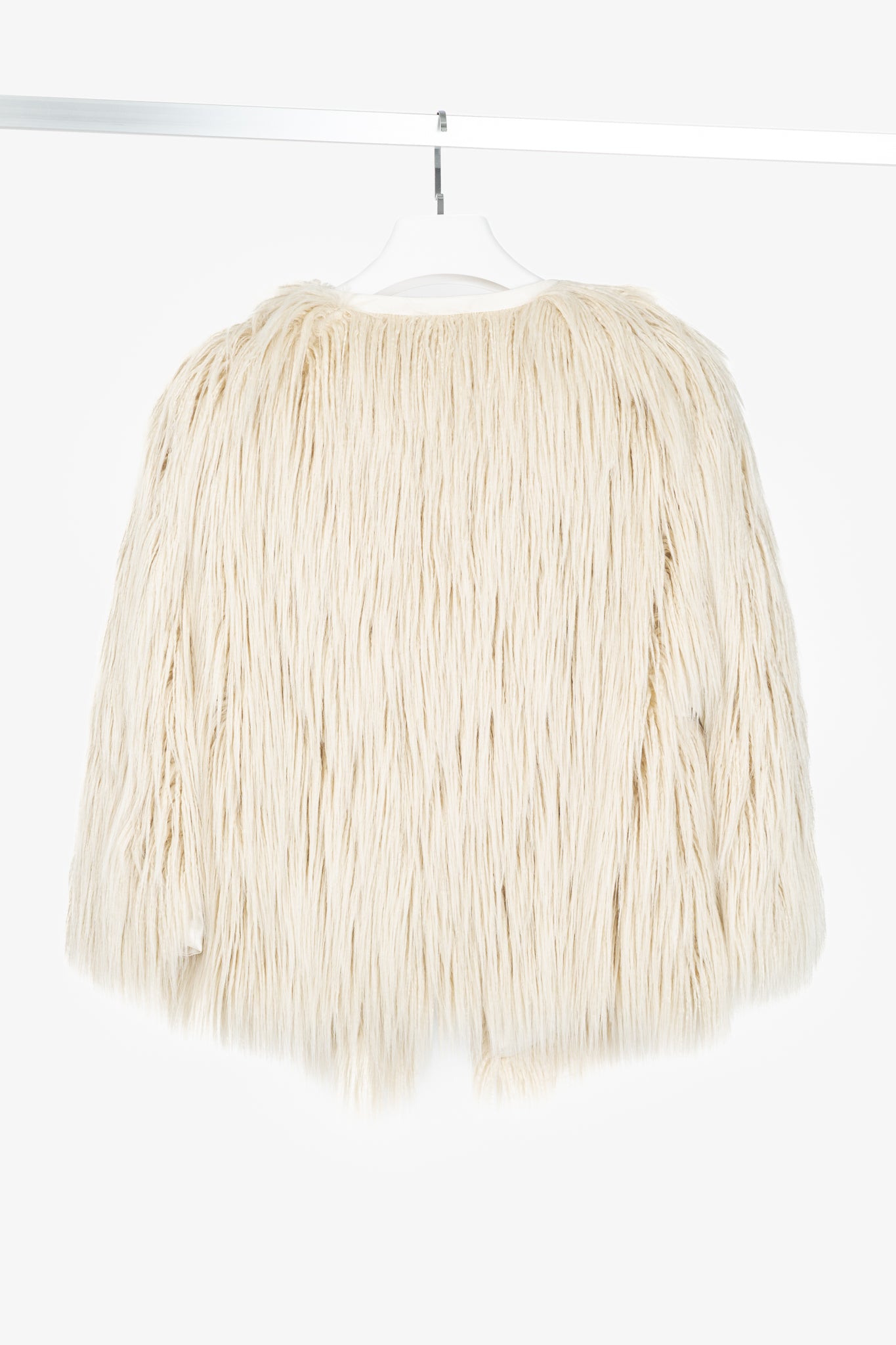 Annette Gortz AW/19 Gel Cream Faux Fur Jacket